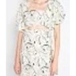 New En Saison | L | Dress Women's Front Cutout Puff Sleeve Matching Set NWT Size L Photo 2