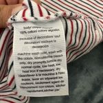 Tommy Hilfiger  Red, White And Blue Striped Boatneck Short Sleeve Shirt - Size L Photo 5