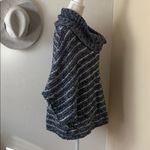 Anthropologie • moth stripe cowl neck poncho sweater Photo 3
