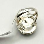 Peacock Green Blue Dahlia Sterling Silver Ring Size 6 Photo 5