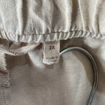Soft Surroundings 2X-Large Cropped Pants Linen Lightweight Pull-On Pockets Ties Photo 6