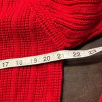 Cabin creek Vintage Red Knit Cardigan Sweater Womens Large Longline Ramie Cotton Photo 12