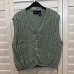 Liz Claiborne Vintage Blue Sweater Vest Large Photo 0