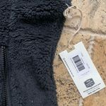 Mountain Khakis Wanderlust Fleece Vest M Zip Black Fuzzy Assymetric Moto Size M Photo 6