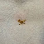 Vintage gold red eye roadrunner brooch Photo 2