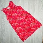 Island beach tie dye style sleeveless midi beach dress coverup tropical LG Red Photo 3