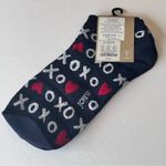 J.Crew Women's Dressy Style Ankle Socks XOXO Heart Print OS NWT Photo 6