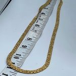 Vintage set faux gold chunky necklace and bracelet Photo 8