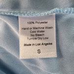 Lucy in the Sky  Blair Romper Small Blue‎ Swiss Dot Sheer Ruffle Tie Front Cute Photo 12