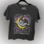 Goodie Two Sleeves Janis Joplin Graphic Tee Gray Size M Photo 0
