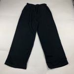 Old Navy  Retro Black Lightweight Pull On Wide Leg Pants L Photo 4