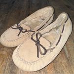 SO  Women’s Tan Beige Fur Warm Moccasins Shoes Slippers Size 6 Photo 3