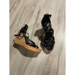 Vince Camuto platform wedge cork sandals black size 5.5 Photo 1