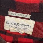 Ralph Lauren  Denim & Supply Button Down Shirt Buffalo Check Plaid Red Black-S Photo 2