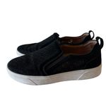 Vionic  Slip On Sneaker Kimmie Black Leather Perforated Casual Orthotic SZ 8.5 Photo 1