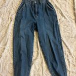 Cute high waisted mom jeans with elastic waist 💙 Blue Size M Photo 0