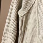 Anthropologie Eri + Ali Waffle Thermal Sweater Cream Ivory Size Small Photo 7