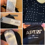 Apt. 9  BLACK JERSEY KNIT TUNIC WITH SILVER STUDDED DETAILS NWT (0X) Photo 8