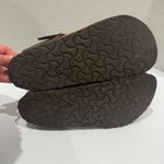 Birkenstock Gizeh Thong Sandals Metallic Bronze Leather Adjustable Buckle sz 39 Photo 7