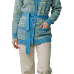 Vintage Puccini 2 piece Belted sweater set. Size 16. Blue Photo 0