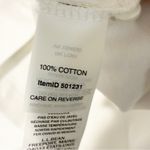 LL Bean White Short Sleeve Henley Top Size XS NEW Photo 2