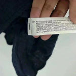 ZARA Navy Lace Insert V-Neck Tunic Top Size XS Photo 10