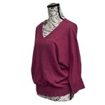 CHAPS Purple Cropped Sweater Preppy Coastal Beach Coquette Preppy Cotton Boho M Photo 2