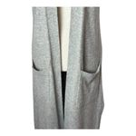 Neiman Marcus Sweater Women Small Gray Cashmere Open Long Line Cardigan Luxury Photo 3