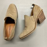 Lucky Brand Leather Bootie Vennia Tan Heel Ankle Boot Closed Toe Womens Size 8.5 Photo 0