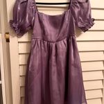 Marshalls Thirty Thirty Shiny and Sheer Purple Mini Dres Photo 4