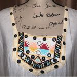 Jc Swim Boho Embroidered Tassel Trim Beach Swim Coverup Photo 1