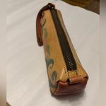 Patricia Nash  painted Italian leather pouch zipper top floral design Photo 1