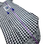 Evil Eye Black & White Gingham Plaid Long Shirt Dress Size undefined Photo 12