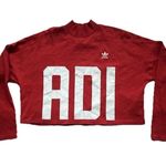 Adidas Originals Womens Bold Aged Cropped Sweatshirt M ASO Kourtney Kardashian Photo 0