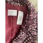 Emma James  Women's Tweed Blazer Size 8 Long Sleeve One Button Lined Lapel Collar Photo 10