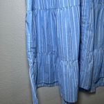 Pomander Place Shades of Blue Stripe Cara Dress Tiered S Preppy Nautical Photo 2