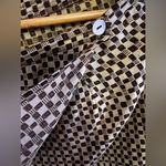 Melrose and Market Melrose Floral Collectible Maxi Skirt 100% Silk stamp Two Buttons Vintage brown Photo 9