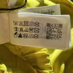 ZARA NWOT••Satin Effects electric yellow flowy pants•Sz XS Photo 6