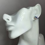 & Other Stories Dainty Blue Purple Bird faceted rhinestones Earrings Photo 5