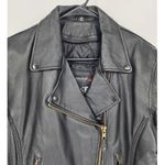 USA Biker's Dream Apparel Leather Motorcycle Jacket Women's Size Medium Black Photo 3