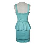 Charlotte Russe Small Seafoam Green / mint green Mini dress waist-defining peplum sexy summer​ Photo 2