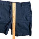 Talbots Women’s Weekend Shorts Navy Blue Size 12 Cotton Spandex Casual Chino Photo 1