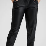 Fabletics NWT  Vegan Leather Jogger Black Size Small Tall Retail $89.95 Photo 0