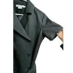 Pendleton  Black Shift Belted Dress 100% Virgin Wool Career Fully Lined Photo 5