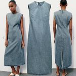 ZARA NWT Denim Dress Photo 0