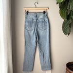 PacSun High Rise Straight Leg Raw Hem Distressed Denim Jeans Photo 6