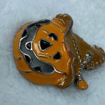 Halloween Orange Pumpkin Scarecrow Hat Jacko lantern Pin Brooch Jewelry Photo 4
