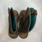 Ariat ‎ FatBaby heritage dapper western boots women’s size 7 cowgirl brown teal Photo 5
