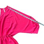M MTS Short Sleeve Elastic Waist Shorts Romper Neon Pink Size Large Photo 11