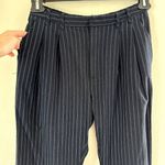 Urban Outfitters Navy Blue Pinstripe Trousers Pants Photo 5
